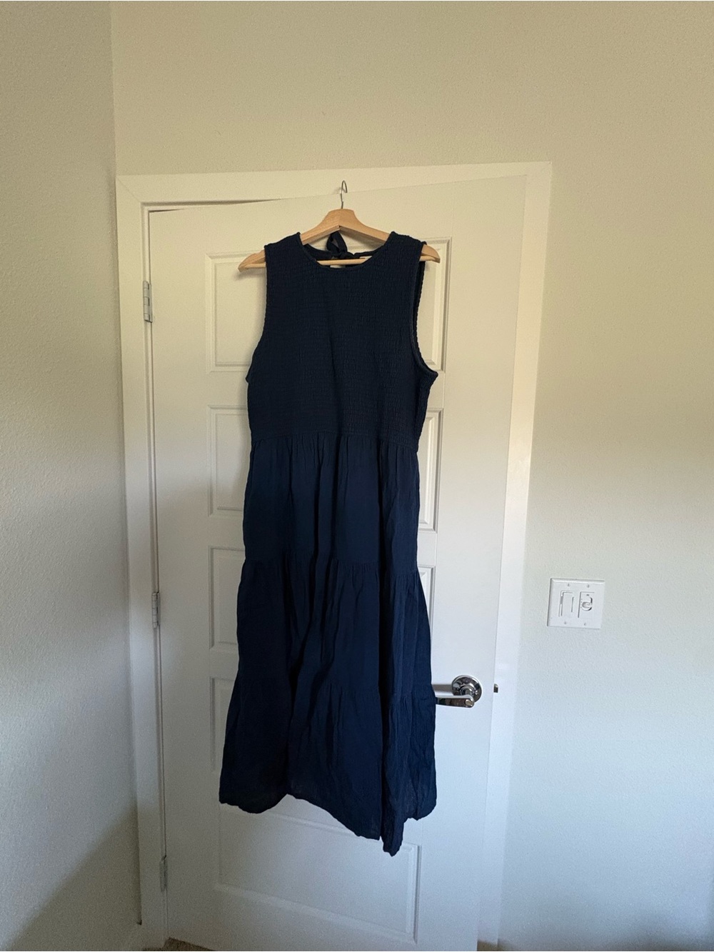 Levi’s Navy Ribbed Midi Dress